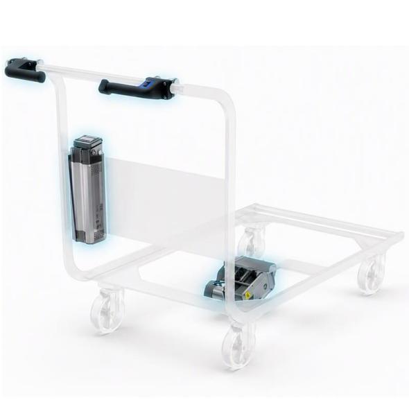Roue motorisée électrique relevable pour chariot E DRIVE OPTIMA