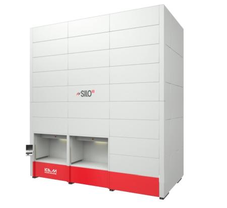 Stockeur automatique vertical modulaire à plateaux mobiles SILO