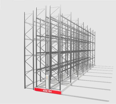 Palettier mobile pour stockage compact COMPATTA CARGO