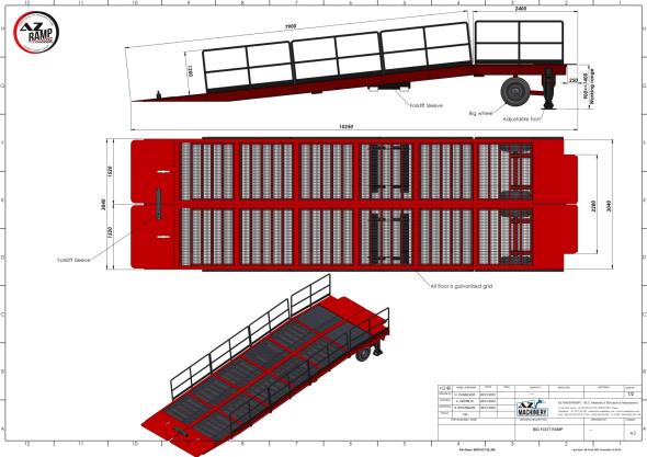 Chiffrage Rampe pour matériel roulant AZ RAMP BIGFOOT