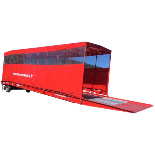 Rampe de chargement mobile bâchée AZ RAMP EASY XL BCH - AZ MACHINERY