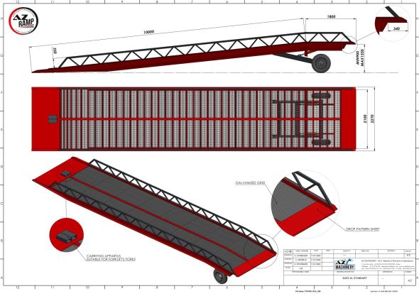 Fabricant Rampe de chargement mobile bâchée AZ RAMP EASY XL BCH