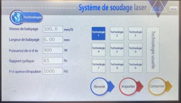 Comparateur Poste de soudure laser LS ADFORM - Acier Inox Aluminium