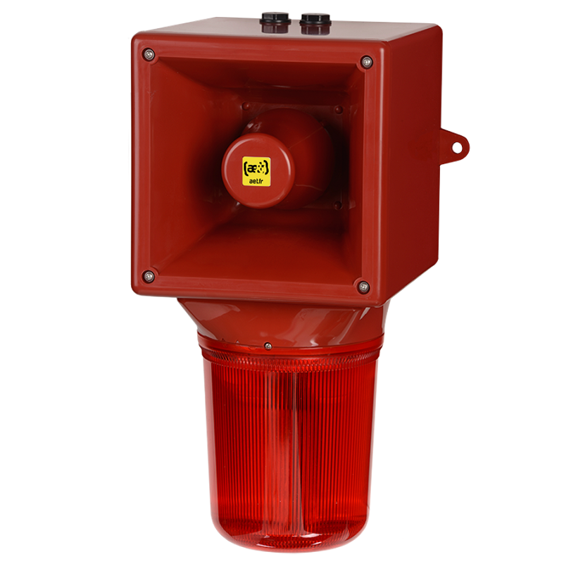 Combinés LED et alarme 113 à 124 dB OPTASON® 64 sons - IP65 - ae&t