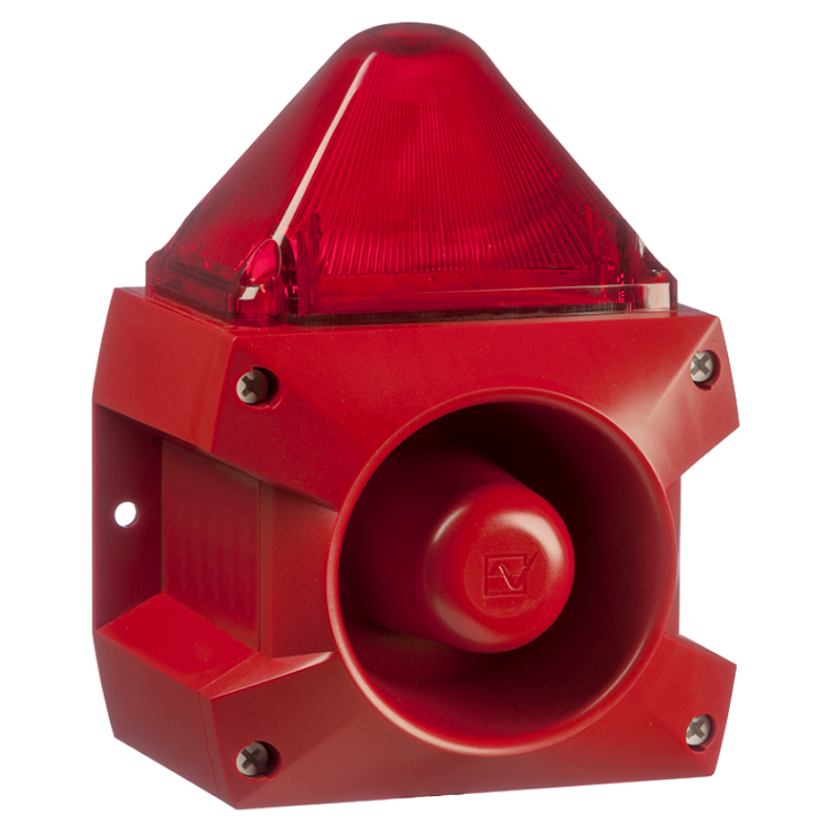 Combiné sirène 107 à 122 dB feu flash 5 à 15J IP66 - ae&t