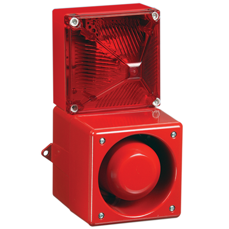 Combiné sirène 108dB feu flash 13J IP66/67 en fonte Aluminium