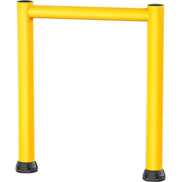 Portique anti choc pour protection de porte industrielle