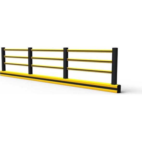 Rail de protection au sol pour piétons FLIP PLUS - à mémoire de forme