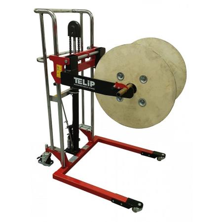 Gerbeur lève-touret manuel à écartement de fourche réglable GLT300 - 300 kg