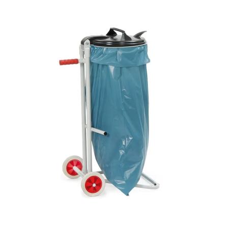 Support mobile pour sac à déchets 120 litres