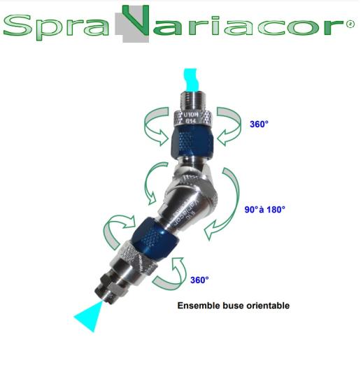 Connecteur hydraulique orientable pour installation de pulvérisation - MID VARIACOR