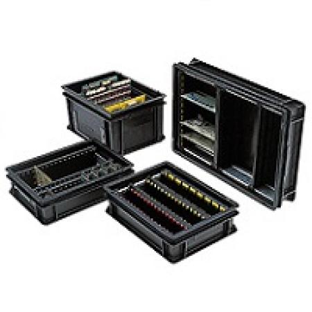 Bacs de manutention conducteurs et accessoires