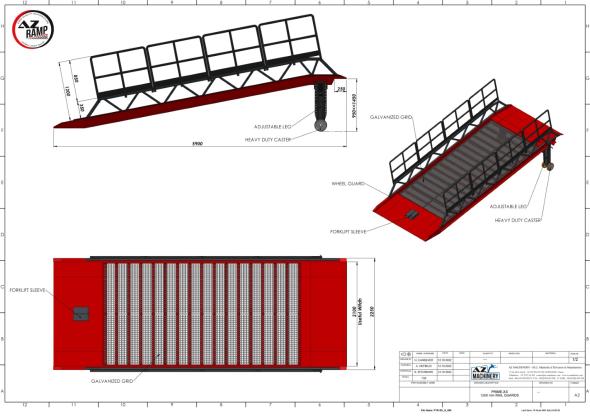 SAV Rampe de chargement courte AZ RAMP PRIME XL GALVANISEE