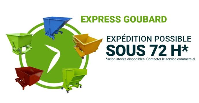 Bennes de manutention en stock